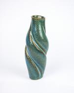 Blue Twist Vase
